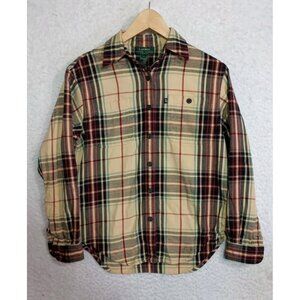 Lauren Ralph Lauren Flannel Shirt Womens Button Up Size Petite P/P